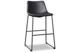 Centiar Black Pub Height Barstool, Set of 2 by Ashley at Eve Furniture