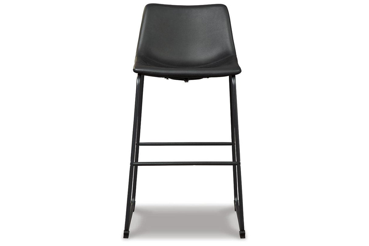 Centiar Black Pub Height Barstool, Set of 2 by Ashley at Eve Furniture