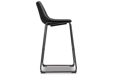 Centiar Black Pub Height Barstool, Set of 2 by Ashley at Eve Furniture