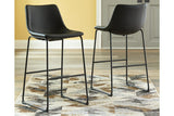 Centiar Black Pub Height Barstool, Set of 2 by Ashley at Eve Furniture