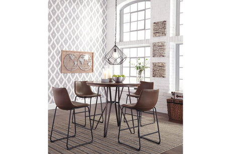 Centiar Brown Counter Height Barstool, Set of 2 by Ashley at Eve Furniture