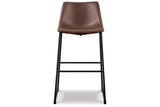 Centiar Brown Pub Height Barstool, Set of 2 by Ashley at Eve Furniture
