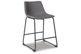 Centiar Gray Counter Height Barstool, Set of 2 by Ashley at Eve Furniture