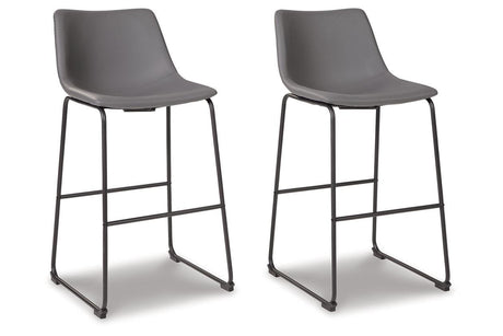 Centiar Gray Pub Height Barstool, Set of 2 by Ashley at Eve Furniture