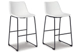 Centiar White Pub Height Barstool, Set of 2 by Ashley at Eve Furniture