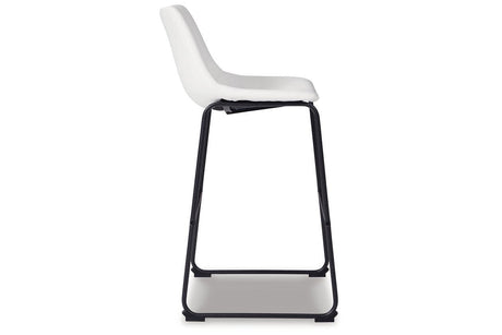 Centiar White Pub Height Barstool, Set of 2 by Ashley at Eve Furniture