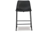 Centiar Black Counter Height Barstool, Set of 2 by Ashley at Eve Furniture