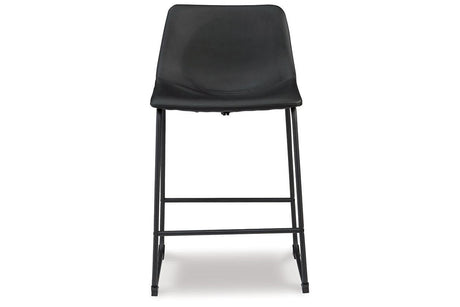 Centiar Black Counter Height Barstool, Set of 2 by Ashley at Eve Furniture