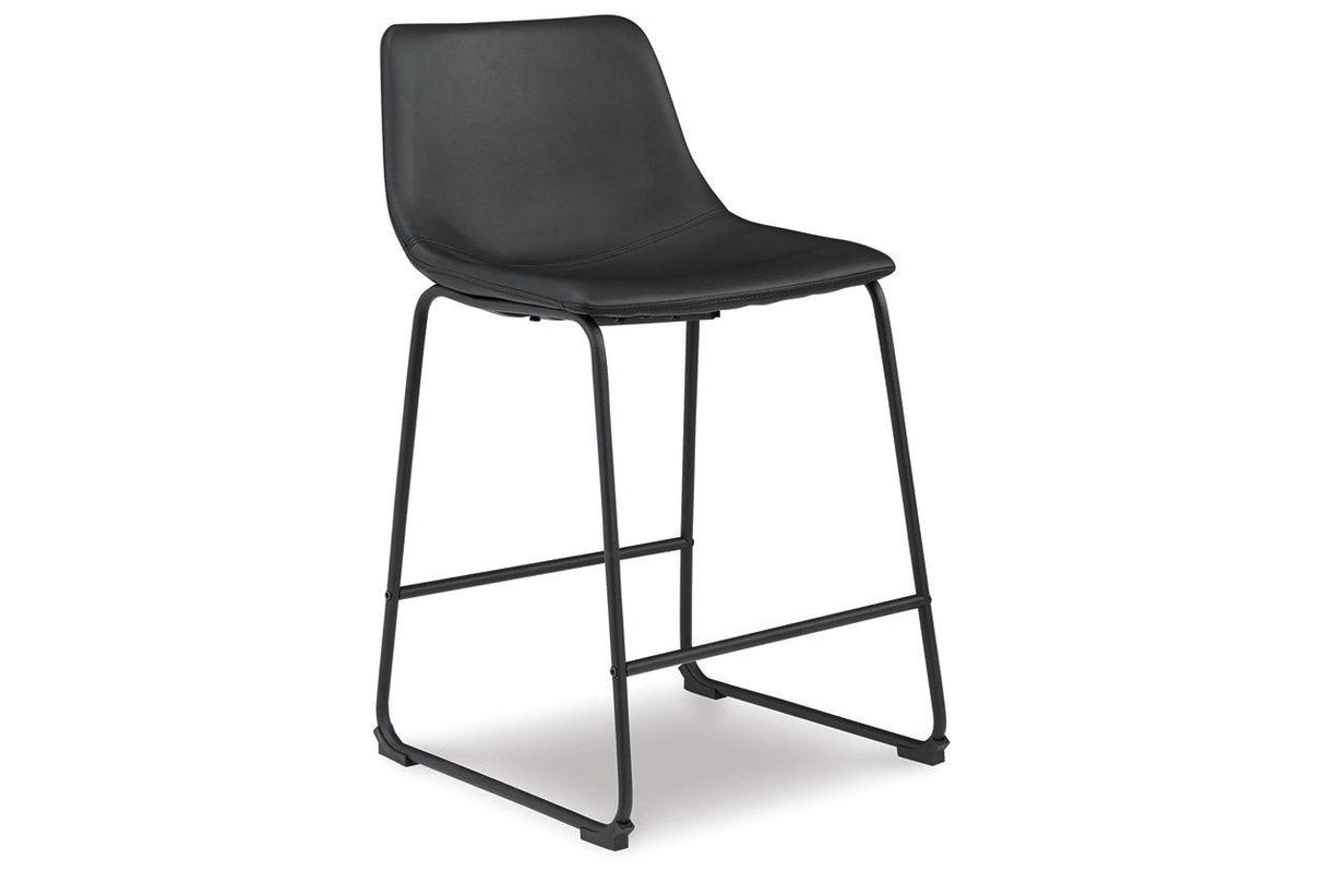 Centiar Black Counter Height Barstool, Set of 2 by Ashley at Eve Furniture