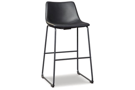 Centiar Black Pub Height Barstool, Set of 2 by Ashley at Eve Furniture