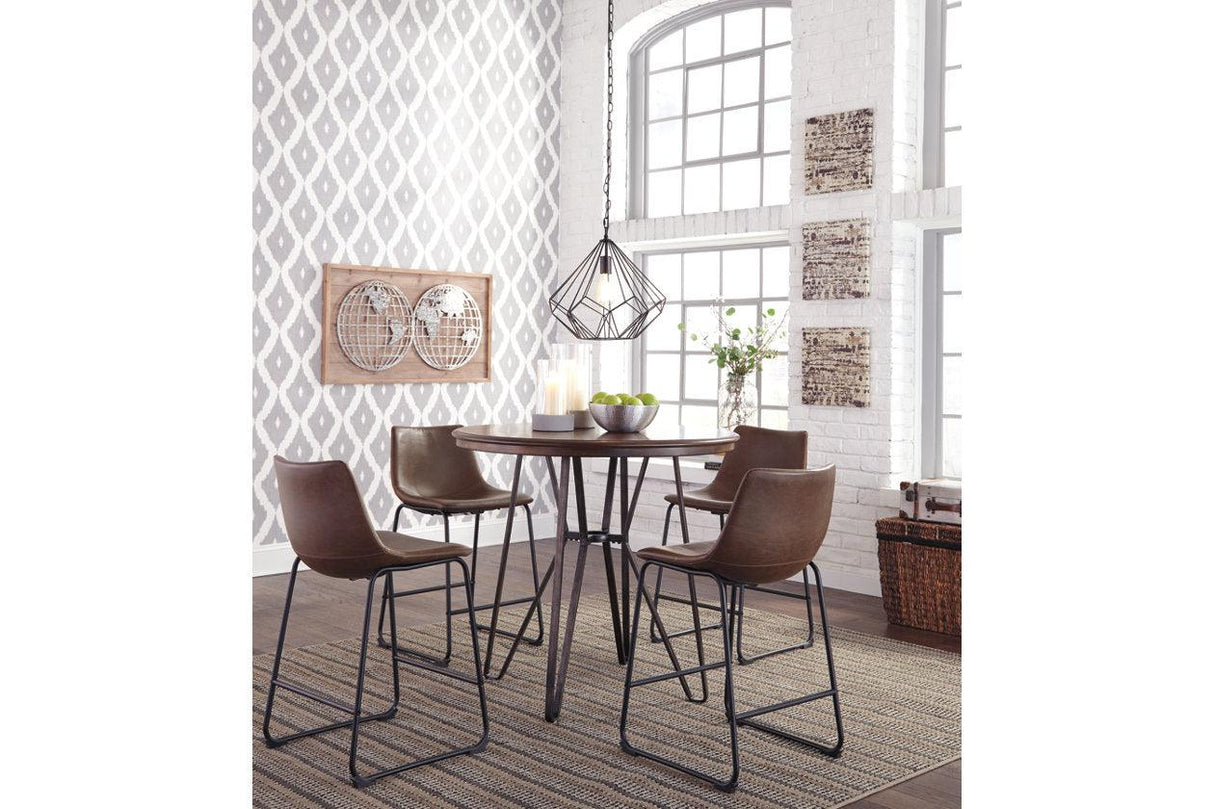 Centiar Brown Counter Height Barstool, Set of 2 by Ashley at Eve Furniture