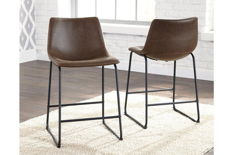 Centiar Brown Counter Height Barstool, Set of 2 by Ashley at Eve Furniture