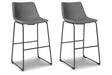 Centiar Gray Pub Height Barstool, Set of 2 by Ashley at Eve Furniture
