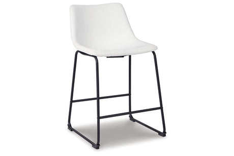 Centiar White Counter Height Barstool, Set of 2 by Ashley at Eve Furniture