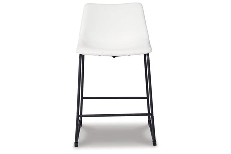 Centiar White Counter Height Barstool, Set of 2 by Ashley at Eve Furniture