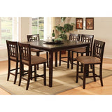 Central Park Dark Cherry Square Counter Height Table by Furniture of America at Eve Furniture