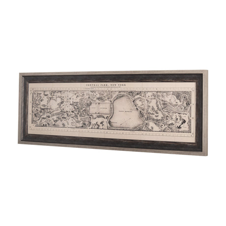 Central Park, New York by Mercana Studio a Hand Embellished Textured Framed Art Print by Mercana at Eve Furniture