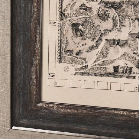 Central Park, New York by Mercana Studio a Hand Embellished Textured Framed Art Print by Mercana at Eve Furniture