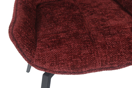 CEO 180 Degree Return Swivel Upholstered Dining Chair in Cherry (Set of 2) by Modus Furniture at Eve Furniture
