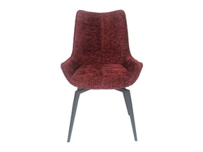 CEO 180 Degree Return Swivel Upholstered Dining Chair in Cherry (Set of 2) by Modus Furniture at Eve Furniture