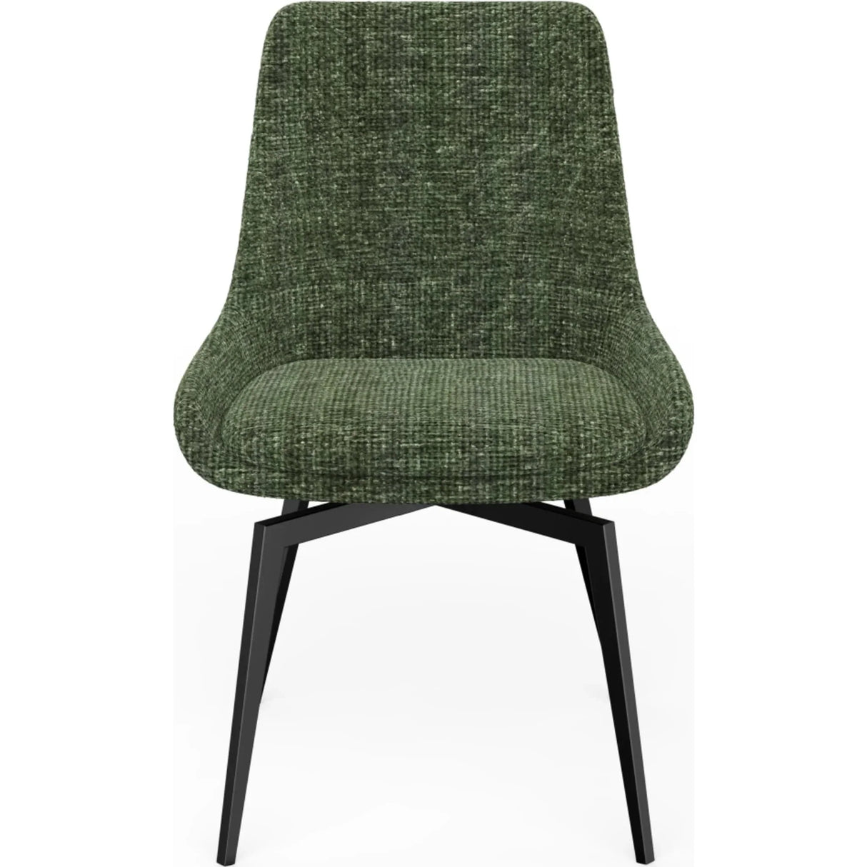 CEO 180 Degree Return Swivel Upholstered Dining Chair in Olive (Set of 2) by Modus Furniture at Eve Furniture