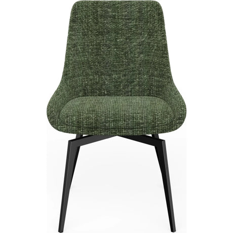 CEO 180 Degree Return Swivel Upholstered Dining Chair in Olive (Set of 2) by Modus Furniture at Eve Furniture
