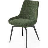 CEO 180 Degree Return Swivel Upholstered Dining Chair in Olive (Set of 2) by Modus Furniture at Eve Furniture