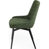 CEO 180 Degree Return Swivel Upholstered Dining Chair in Olive (Set of 2) by Modus Furniture at Eve Furniture