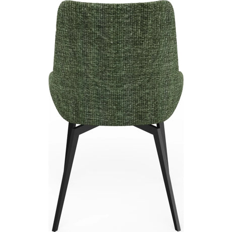 CEO 180 Degree Return Swivel Upholstered Dining Chair in Olive (Set of 2) by Modus Furniture at Eve Furniture