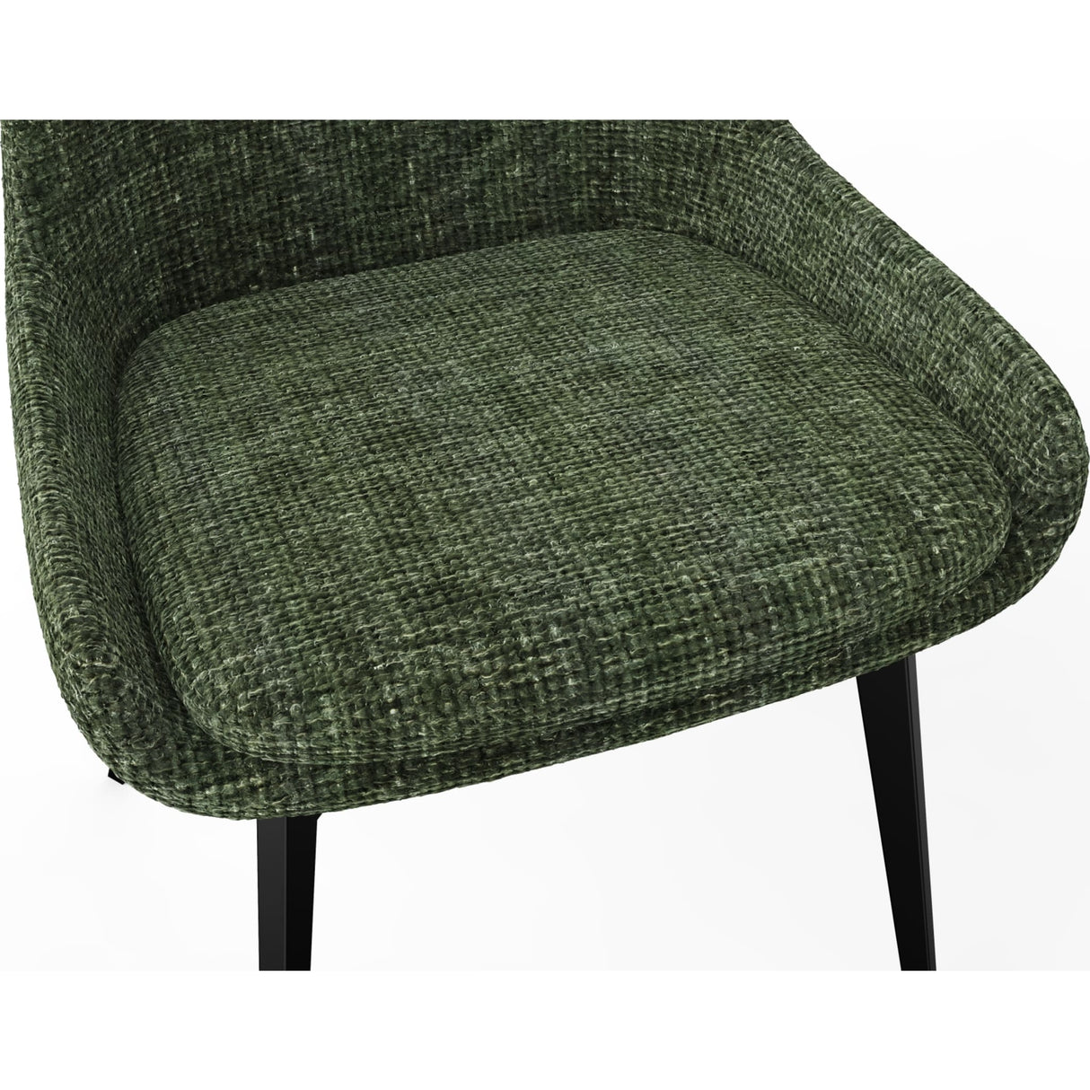 CEO 180 Degree Return Swivel Upholstered Dining Chair in Olive (Set of 2) by Modus Furniture at Eve Furniture