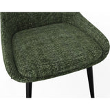 CEO 180 Degree Return Swivel Upholstered Dining Chair in Olive (Set of 2) by Modus Furniture at Eve Furniture