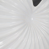 Cer, 10" Shell Vase, White