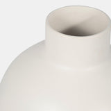 Cer, 11"h Bubble Vase, Creme