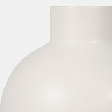 Cer, 11"h Bubble Vase, Creme