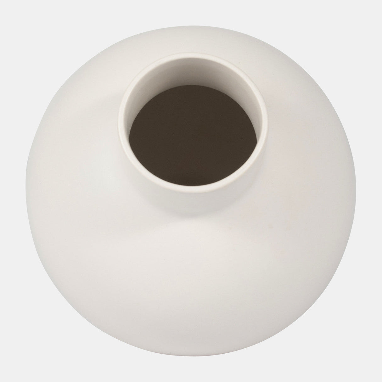 Cer, 11"h Bubble Vase, Creme