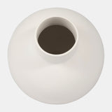 Cer, 11"h Bubble Vase, Creme