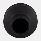 Cer, 11"h Modern Vase, Black