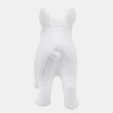 Cer, 12" Bulldog, White