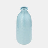 Cer, 12" Circles Vase, Aqua Haze