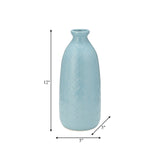 Cer, 12" Circles Vase, Aqua Haze