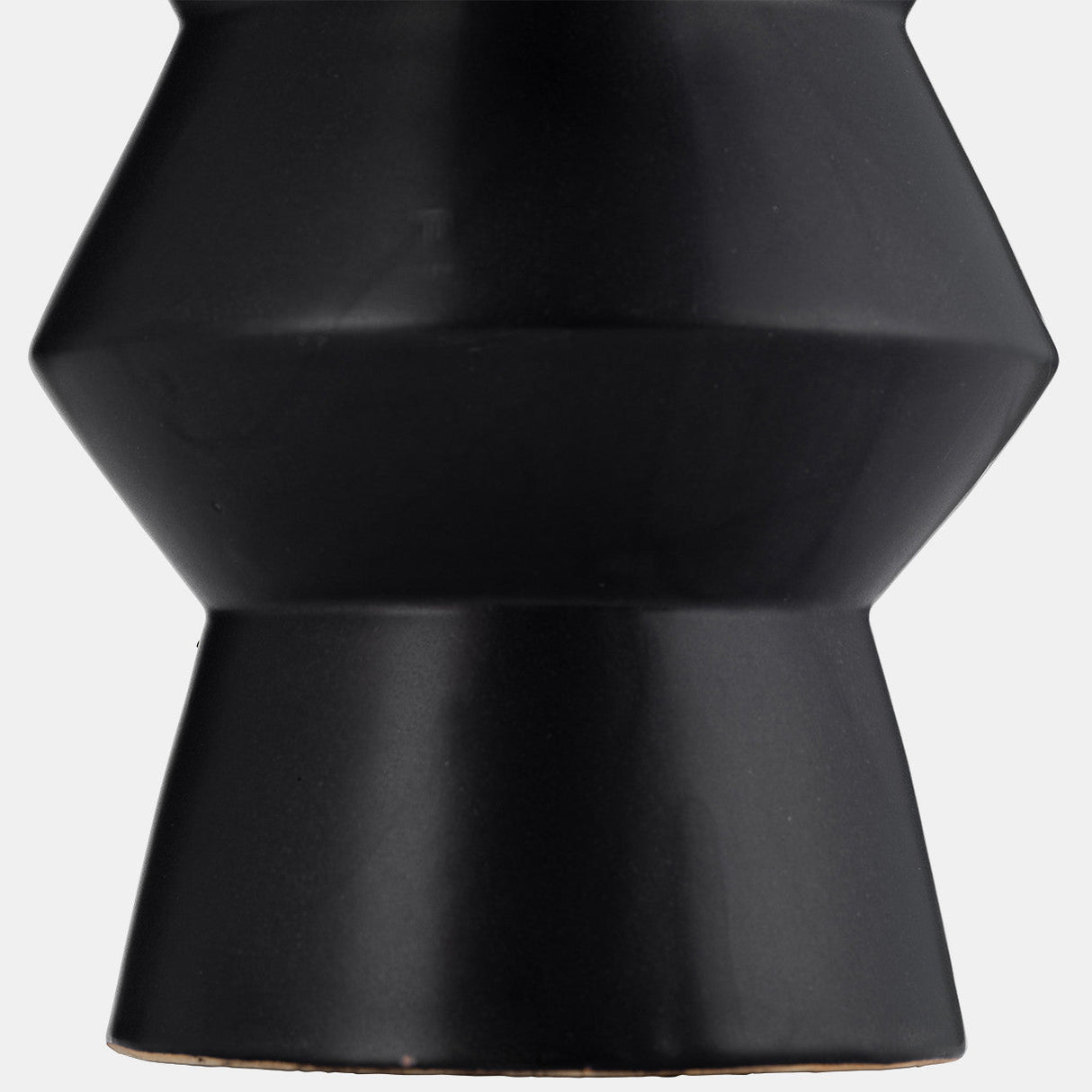 Cer, 12"h Totem Vase, Black