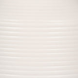 Cer, 12" Lines Vase, White