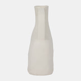 Cer, 12" Rough Triple Handle Vase, Cotton