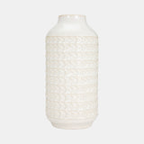 Cer, 13"h Aztec Vase, Ivory