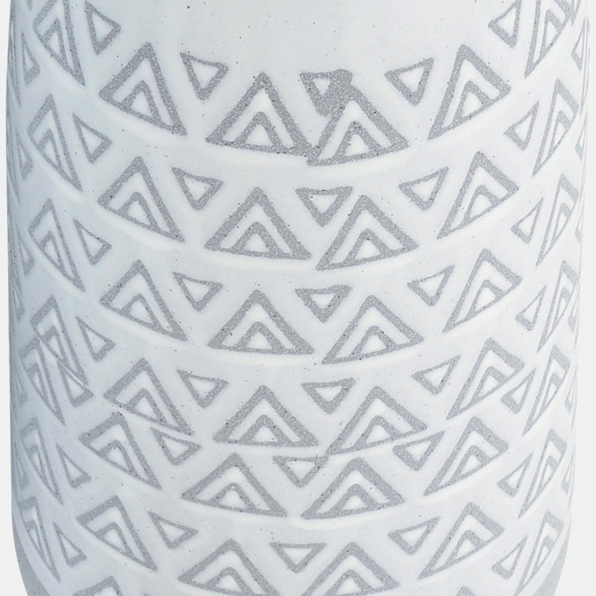 Cer, 14"h Aztec Vase, Gray