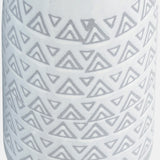 Cer, 14"h Aztec Vase, Gray