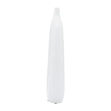 Cer, 14"h Open Cut-out Vase, White