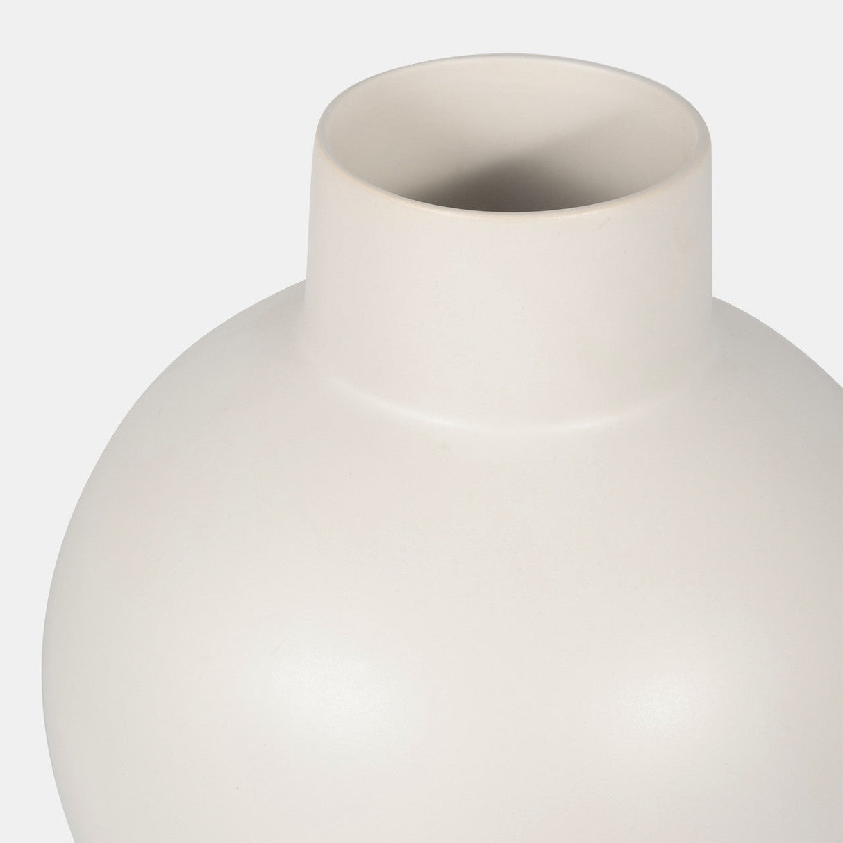 Cer, 15"h Bubble Vase, Creme