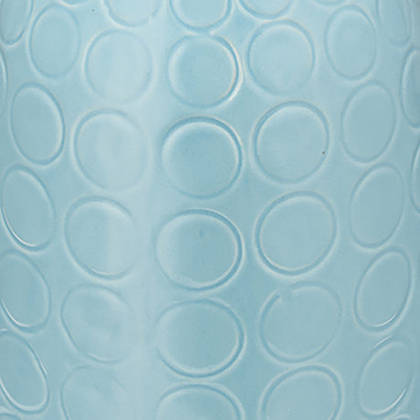 Cer, 16" Circles Vase, Aqua Haze