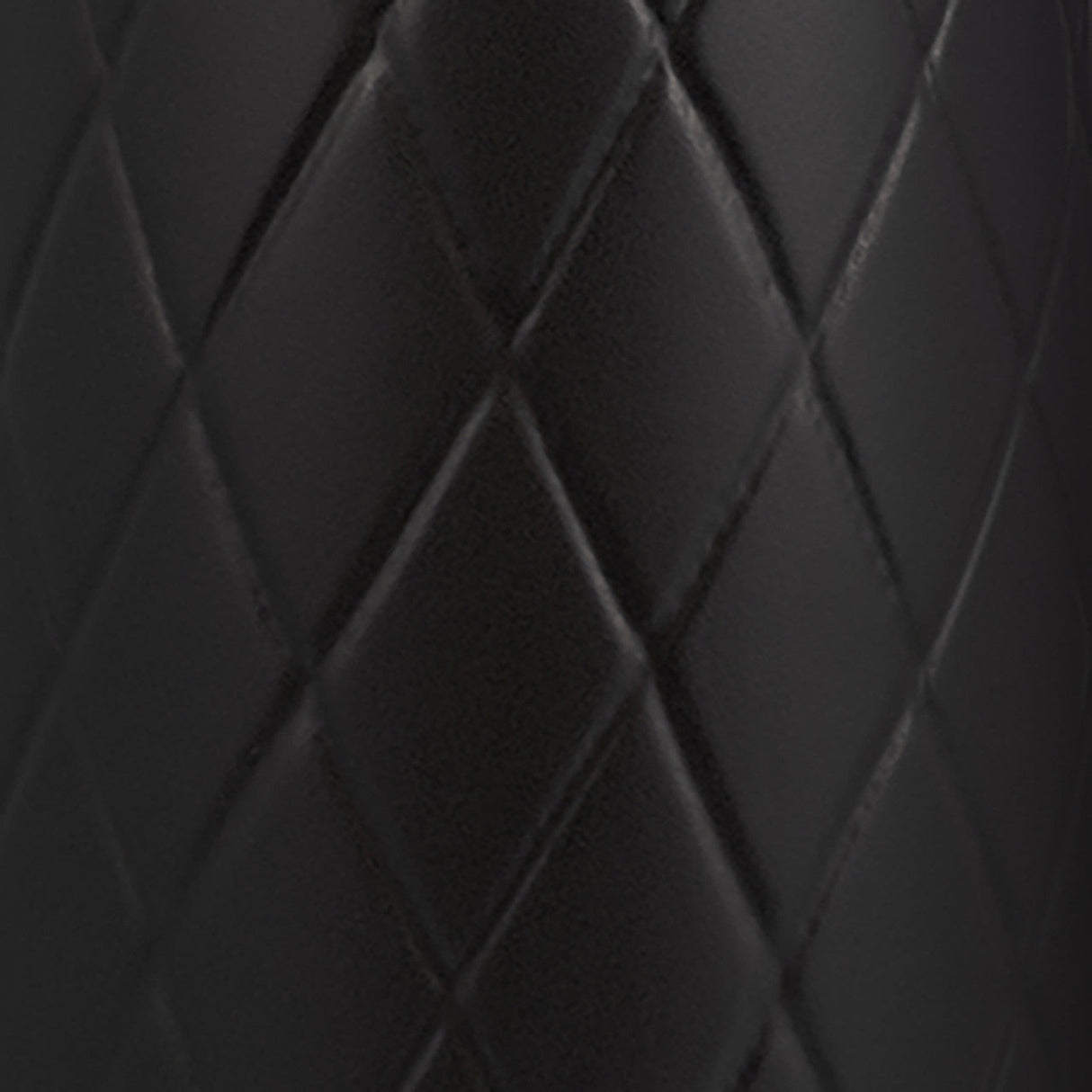 Cer, 16" Plaid Textured Vase, Black